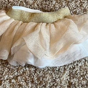 Gold baby tutu